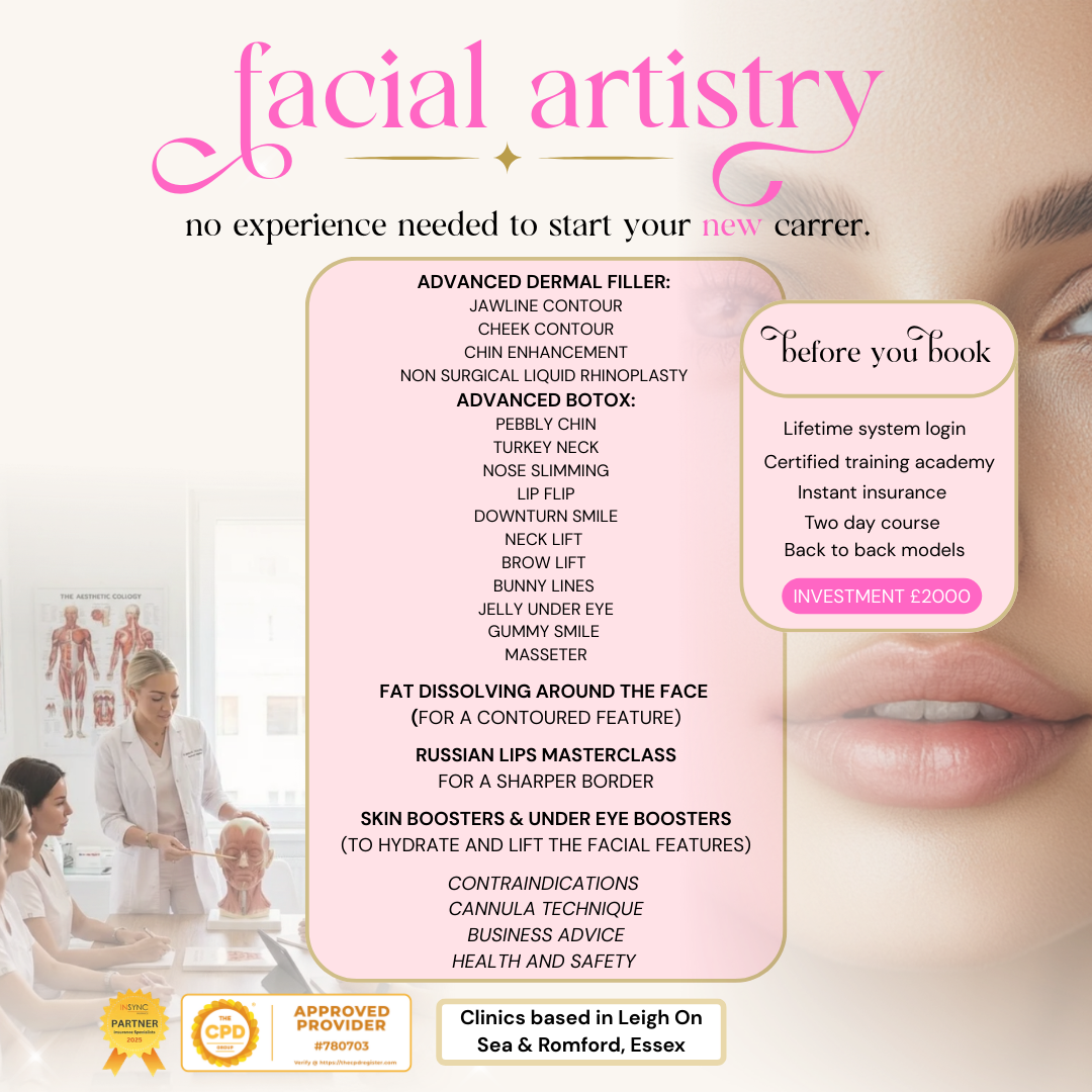 Aesthetics training for Facial course